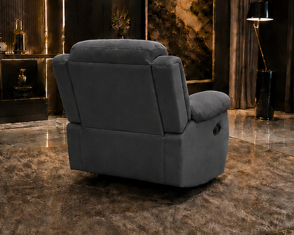 Charcoal Roma Single Seater Sofa – Modern Comfort & Elegant Design - Image 3