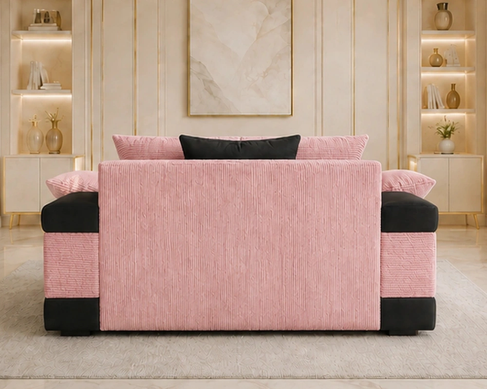 2 Seater Dino Sofa Pink Luxury Modern Sofa - Stylish & Comfortable Sofa - Image 4