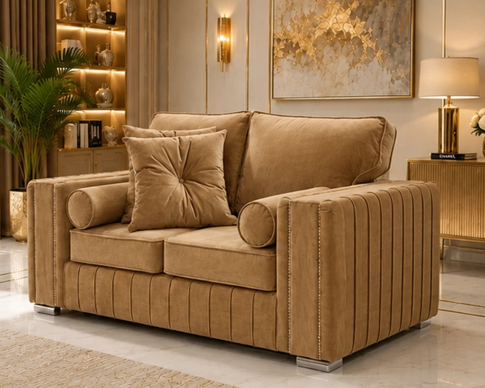 Luxury Oak 2 Seater Sofa – Stylish Seating with a Premium Finish - Image 2