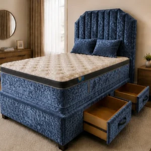 Luxury Divan King Size Bed Complete with Comfortable Mattress
