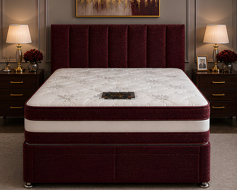 Contemporary King Size Divan Bed – King Size Divan Bed – Mattress Included