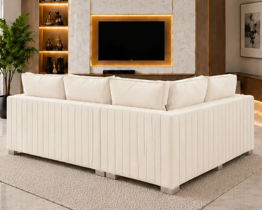 4 Seater Off White Sofa - Premium Comfort Sofa with Modern Design - Image 3