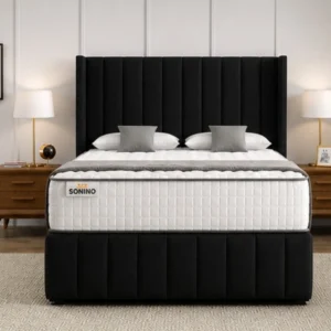 Contemporary King Size Divan Bed with Mattress and Storage - King Size Divan Bed with Comfortable Mattress
