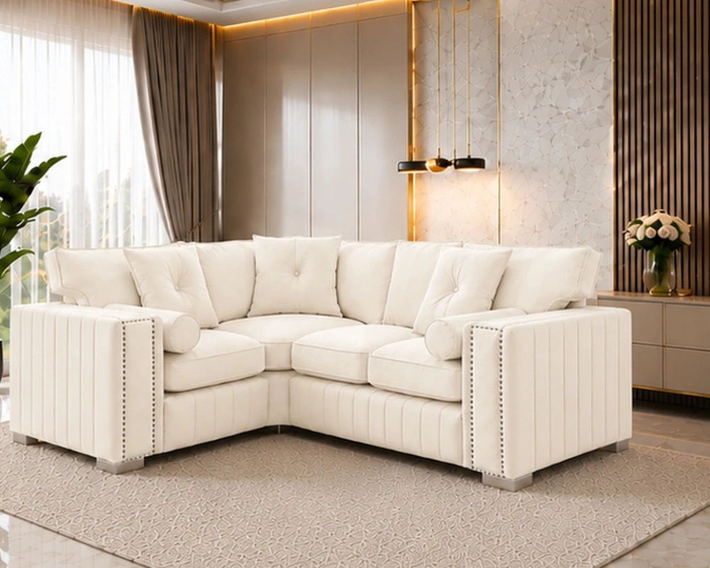 4 Seater Off White Sofa - Premium Comfort Sofa with Modern Design - Image 4