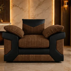 Walnut 1 Seater Sofa – Rich & Elegant Seating for Contemporary Interiors
