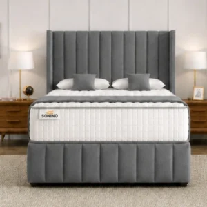 Double Divan Bed Frame with Drawer - Stylish Double Bed with Mattress