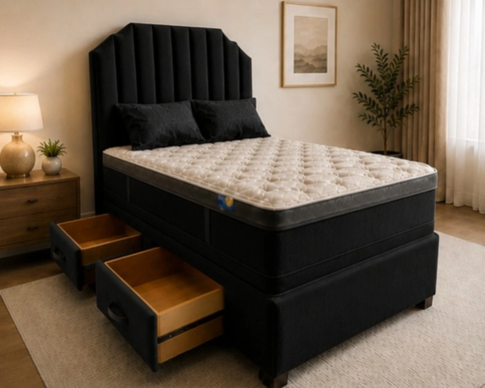 Luxury King Size Divan Bed with Mattress - Image 3