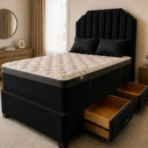 Luxury King Size Divan Bed with Mattress