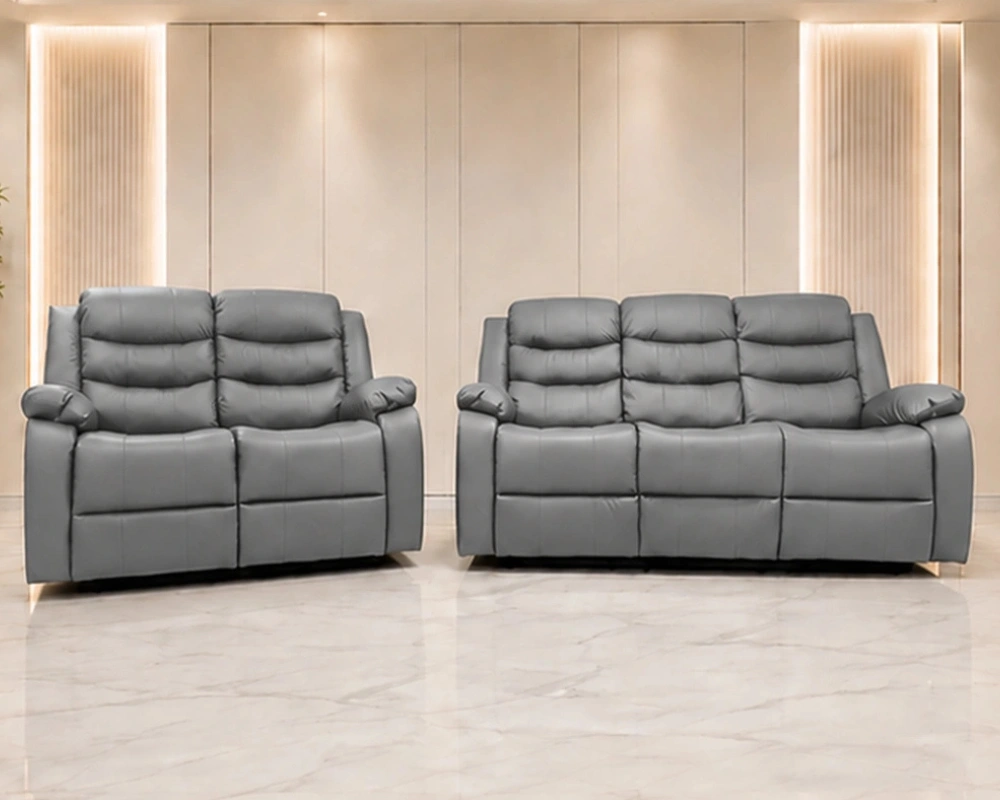 Grey Leather Recliner Sofa UK – Stylish Comfort with Reclining Seats