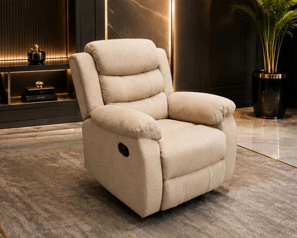 Beige Roma One Seater Recliner – Comfort Meets Modern Elegance - Image 4