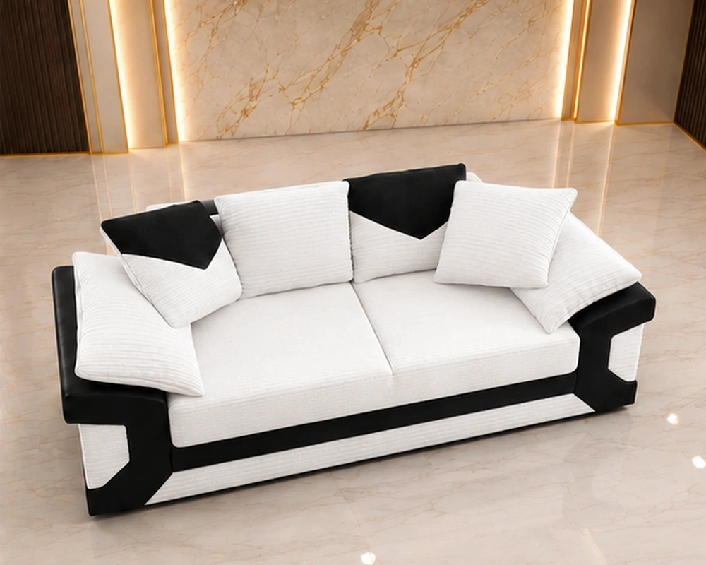 White 3 Seater Dino Sofa – Stylish & Comfortable Sofa - Image 3
