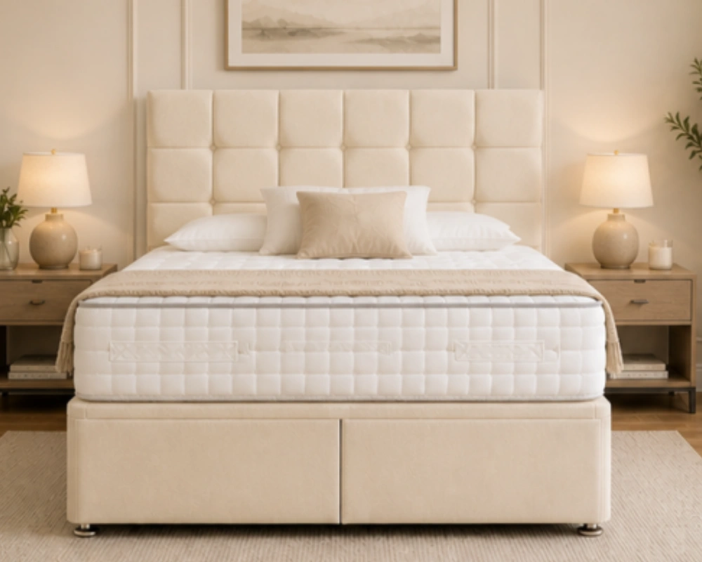 Double Bed – Comfortable Double Divan Bed with Storage - Double Size Divan Bed with Mattress - Image 2