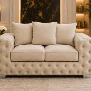 Classic Beige 2 Seater Sofa – Elegant Style with Everyday Comfort