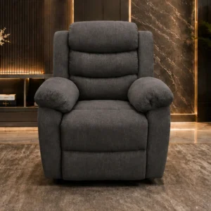 Dark Grey Roma One Seater Sofa – Modern Comfort & Elegant Design