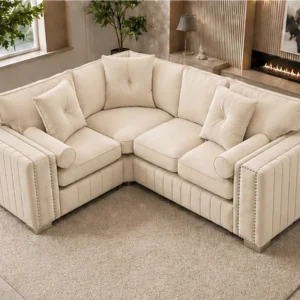 Luxury Cream 4 Seater Sofa – Elegant Comfort for Modern Living Spaces