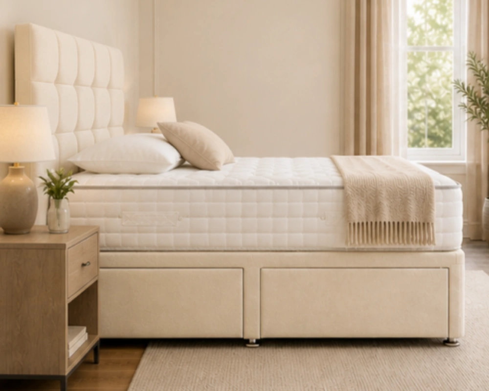 Double Bed – Comfortable Double Divan Bed with Storage - Double Size Divan Bed with Mattress - Image 3