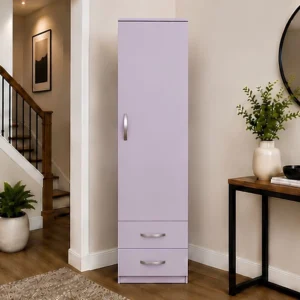 1 Door Wardrobe Organizer with 2 Bottom Drawers