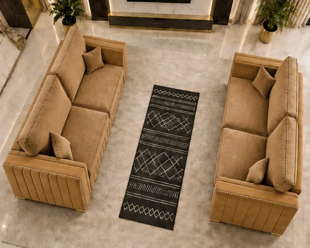 Premium Oak 3 and 2 Seater Sofa Set – Designed for Modern Living - Image 3