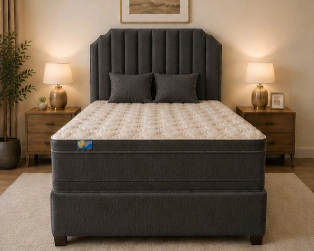 Double Divan Bed Base with mattress and Smart Storage - Image 3