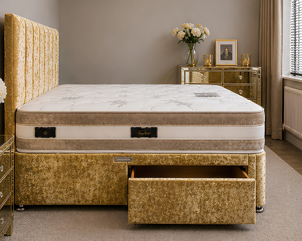 Affordable Super King Size Divan Bed – King Divan Bed Frame – Mattress Included - Image 2