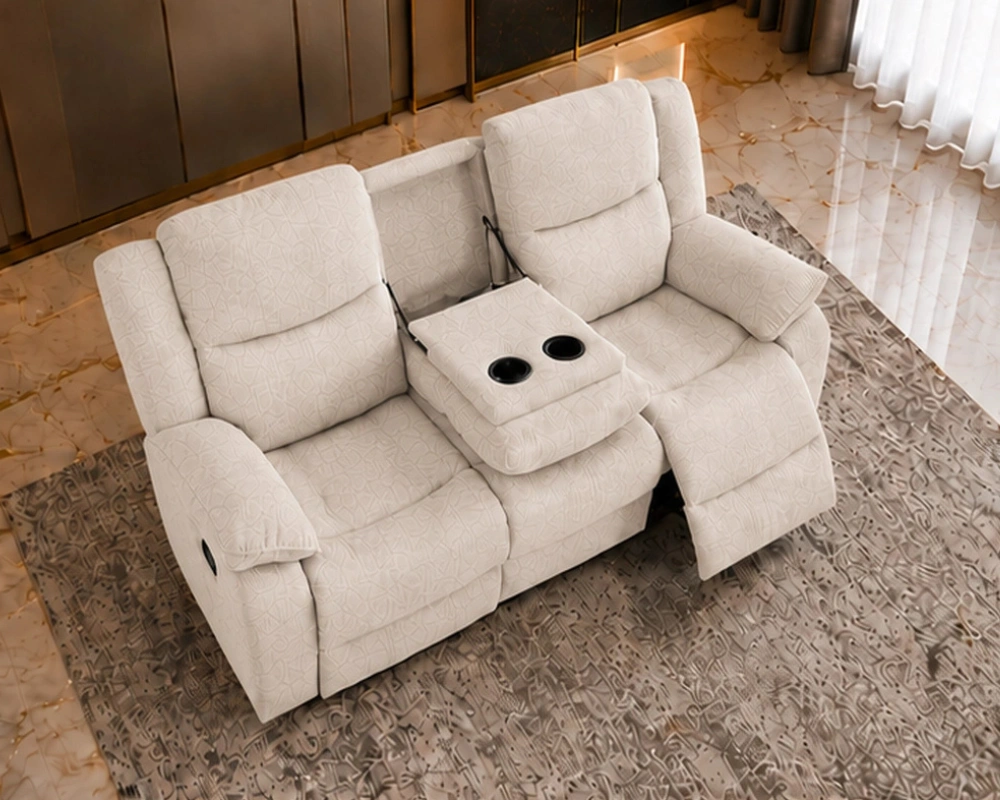 Roma Off White 3 Seater Recliner Sofa – Modern Comfort & Style - Image 2