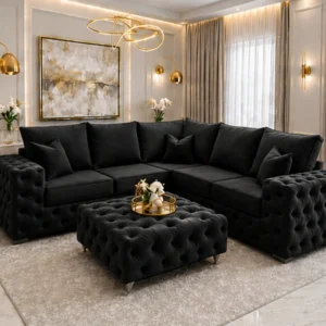 Luxury 5 Seater Corner Sofa – Luxury Deep Buttoned Design
