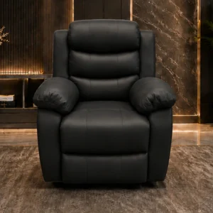Black Roma Single Seater Recliner – Luxury 1 Seater Reclining Chair