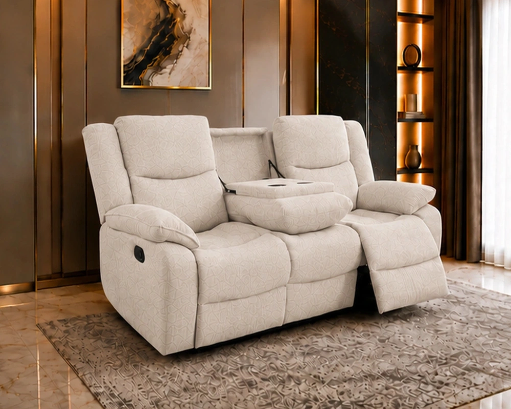 Roma Off White 3 Seater Recliner Sofa – Modern Comfort & Style - Image 3