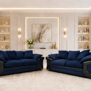 Navy Blue Dino Sofa Suite – Dino 3+2 Sofa Set – Spacious & Stylish Seating