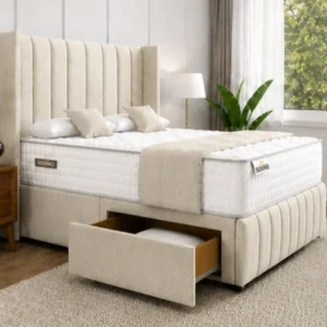 Double Divan Bed with Multi Drawer Storage - Double Bed with Mattress