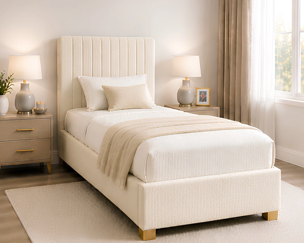 Buttercream Luxe Divan – 3ft - 90 × 190 cm with Mattress Included - Image 3