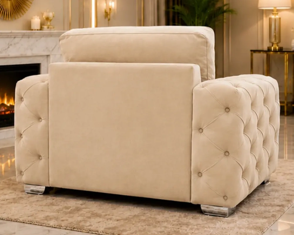 Beige 1 Seater Sofa – Timeless Neutral Style with a Luxurious Feel - Image 4