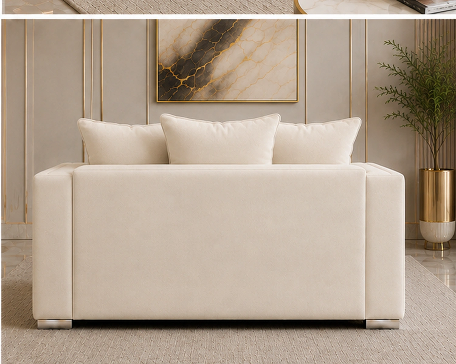 Elegant 2 Seater Sofa – Contemporary Living Room Sofa - Image 4