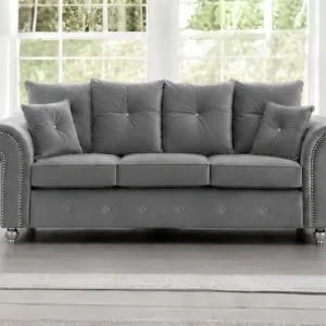 Luxury 3 Seater Sofa - 3 Seater Grey Sofa