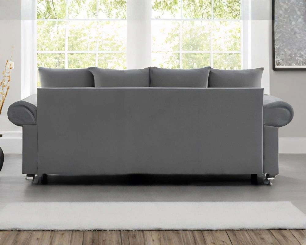 Luxury 3 Seater Sofa - 3 Seater Grey Sofa - Image 4
