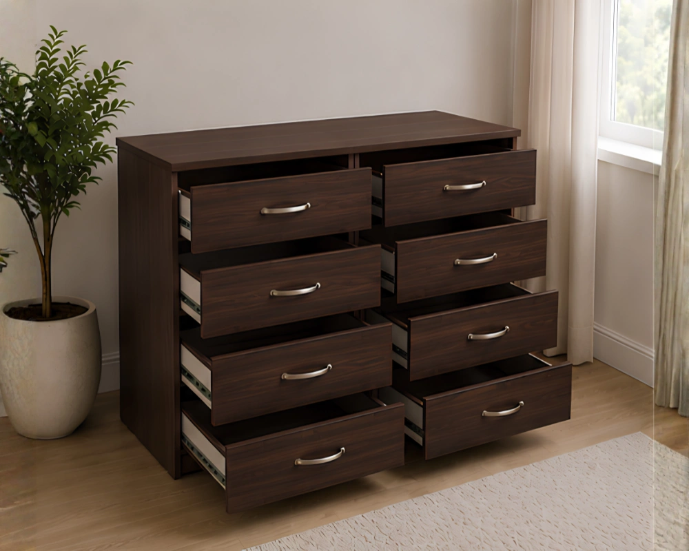 Chest of Drawers 4+4 – Stylish 4/4 Chest of Drawers – Contemporary Large Chest - Luxury Wooden Drawer Cabinet - Image 2
