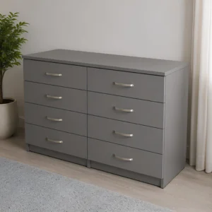 Premium 4/4 Chest of Drawers – Stylish Wooden Storage - Chest of 4 Drawers