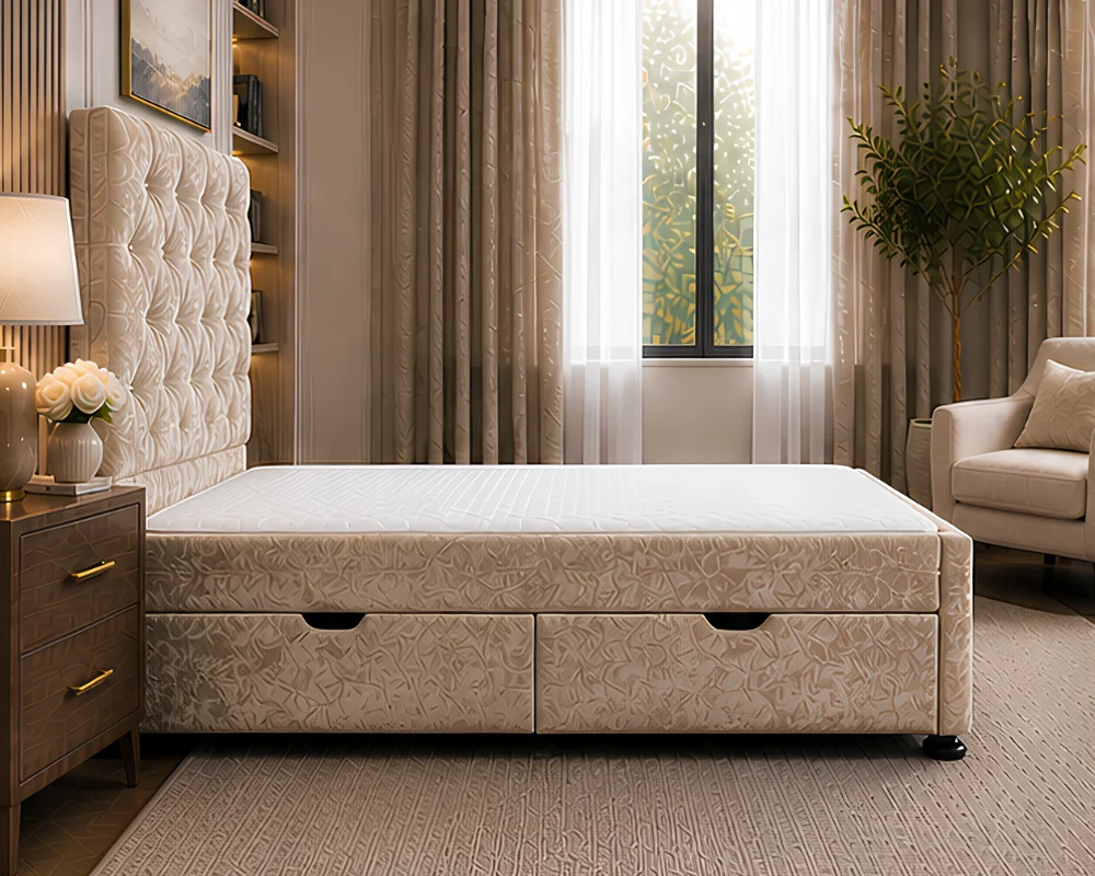 Single Bed with Gas Lift Storage and Mattress - Modern Single Storage Ottoman Bed - Image 3