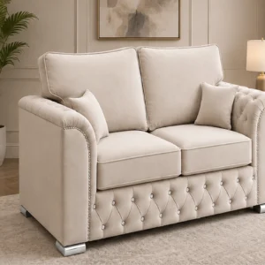 Elegant Chesterfield 2 Seater Sofa – Premium Finish Luxury Living Room 2 Seater Sofa – Sophisticated Design