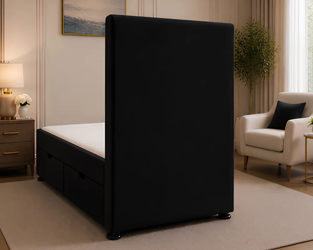 Single Ottoman Divan Style Bed with Mattress - Elegant Single Ottoman Storage Bed - Image 4