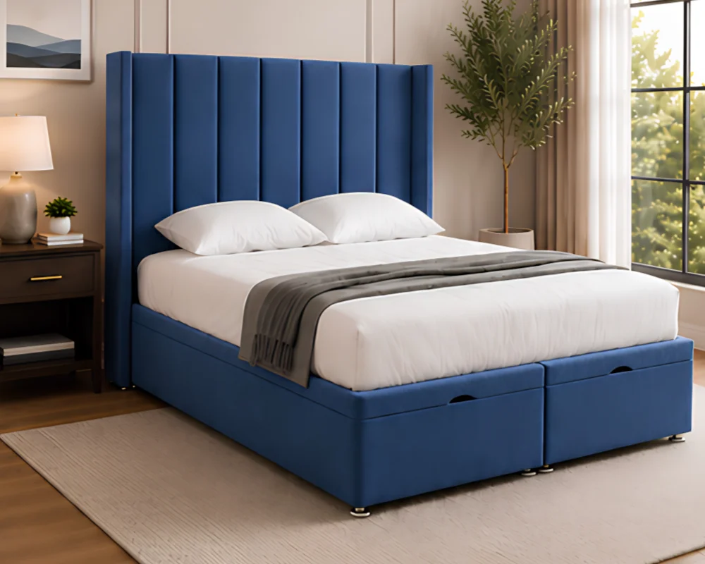 Double Size Ottoman Bed with Mattress - Double Size Storage Bed with Mattress - Image 2