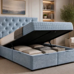 Premium King Size Ottoman Storage Bed - King Ottoman Bed Frame with Mattress