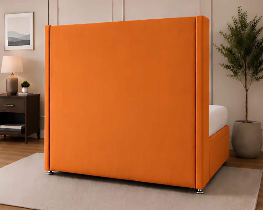 Double Size Gas Lift Bed Frame with Mattress - Elegant Double Ottoman Storage Bed - Image 4