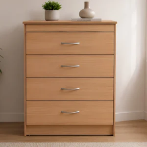 Chest of Drawers 4 – Elegant Storage Solution for Modern Bedroom Furniture