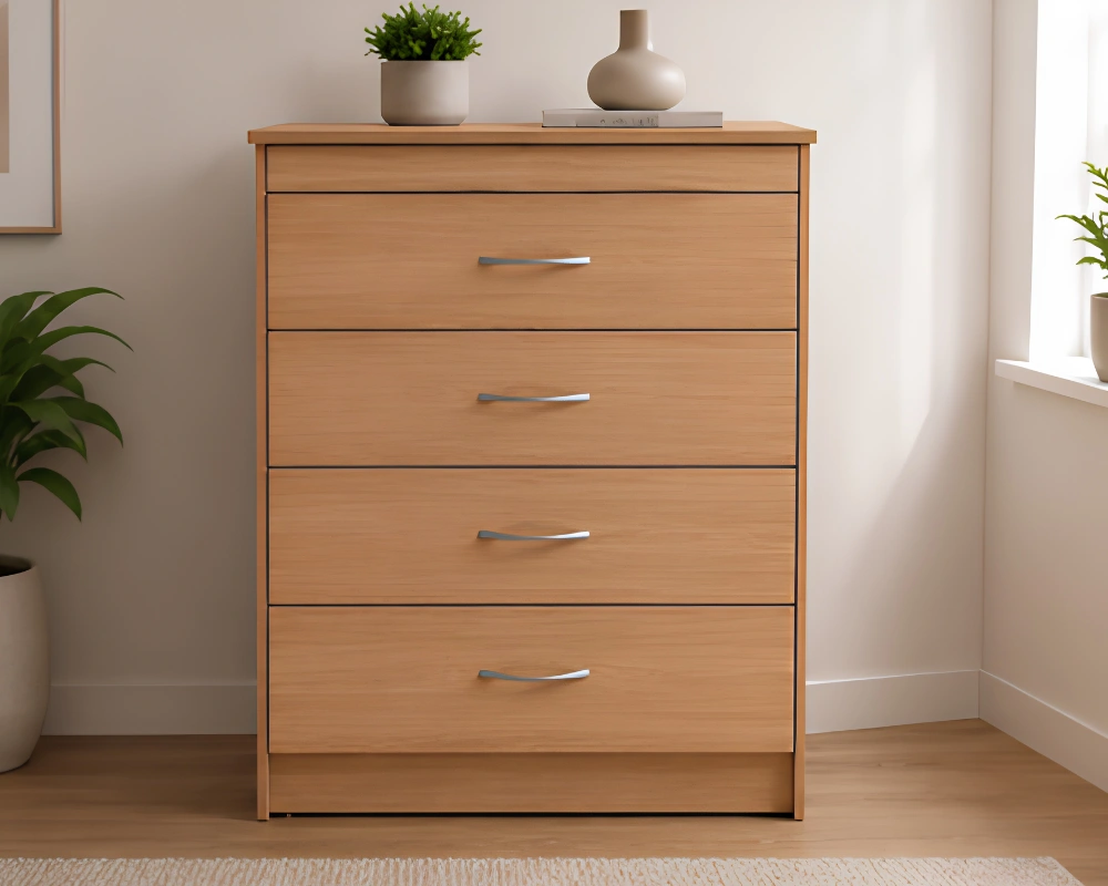 Chest of Drawers 4 – Elegant Storage Solution for Modern Bedroom Furniture