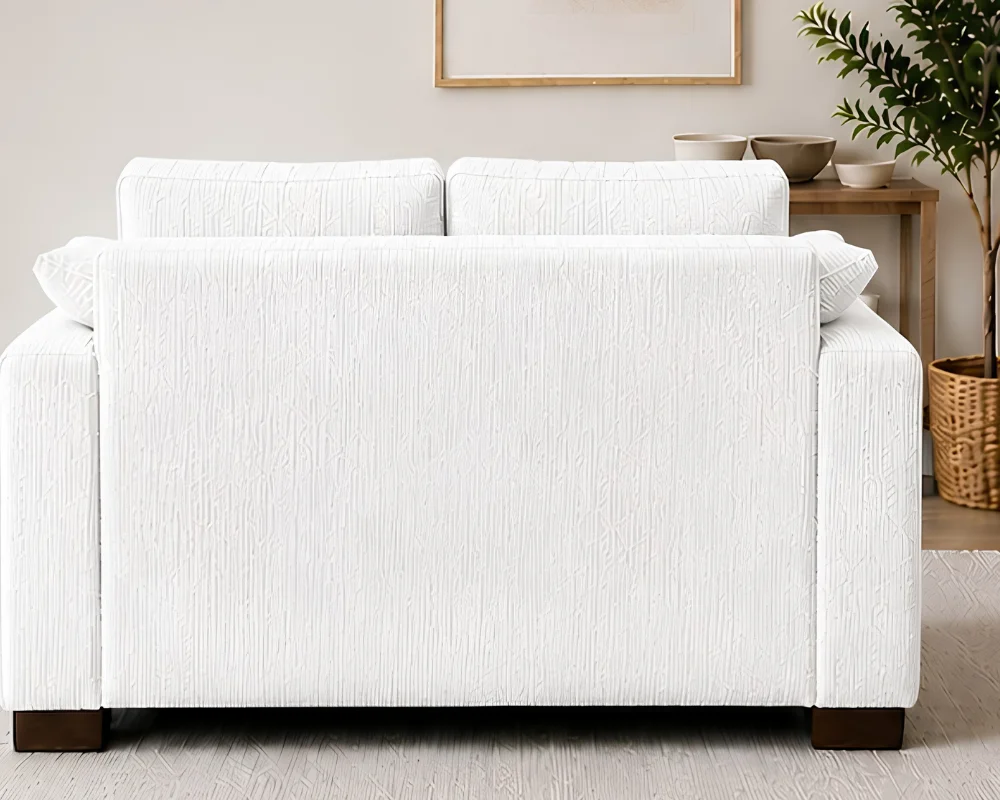 Modern 2-Seater Sofa - White Dylan 2 Seater Sofa - Image 3