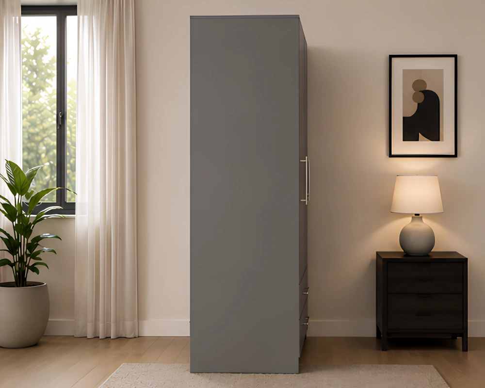Premium 3 Door Wardrobe with 2 Drawers - Image 2