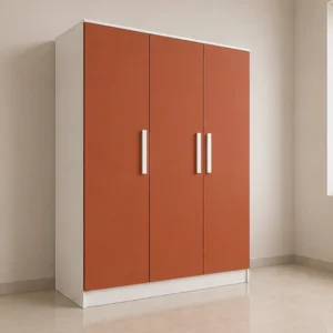 Modern 3 Door Wardrobe with Storage Space - Modern Storage Wardrobe with 3 Doors
