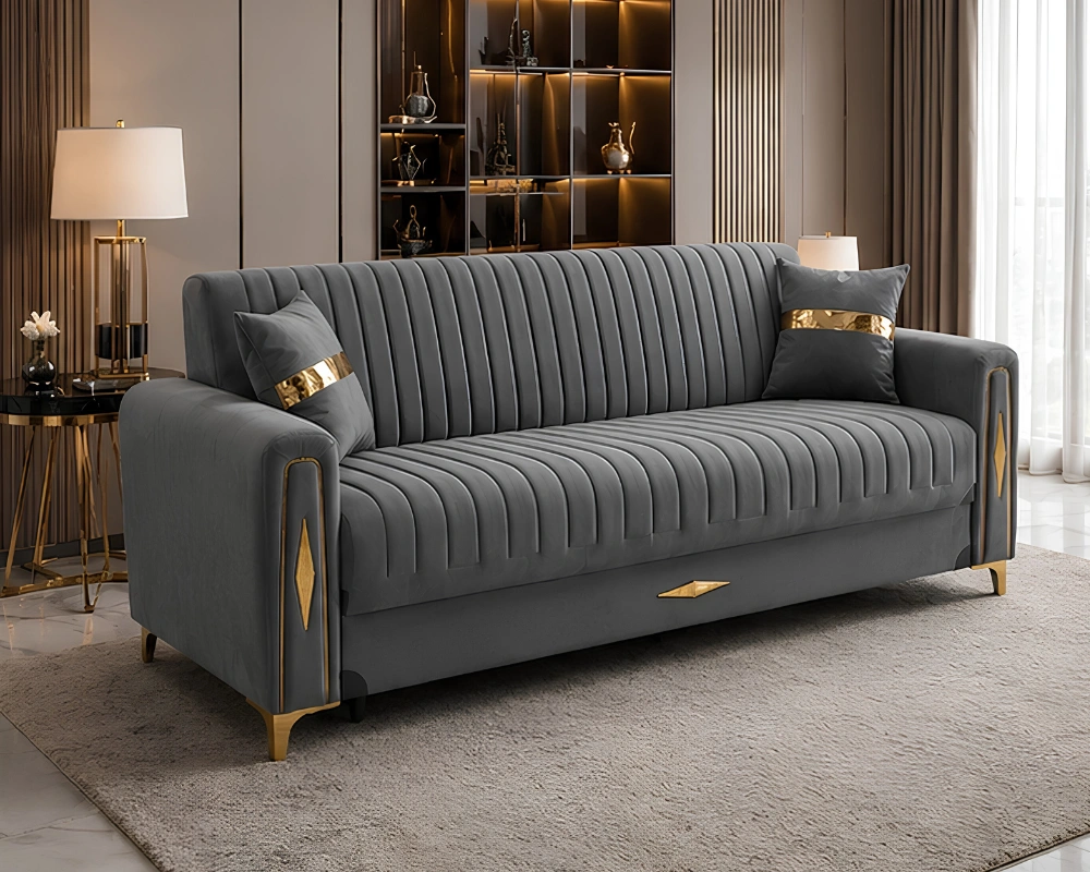 Luxury 3 seater Sofa Bed with Storage – Elegant Modern Living Room Sofa - Image 2