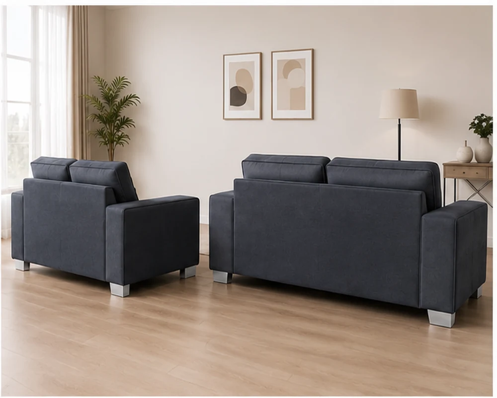 Luxury Dark Grey Sofa Set – Modern 2+3 Seater Living Room Furniture - Image 5